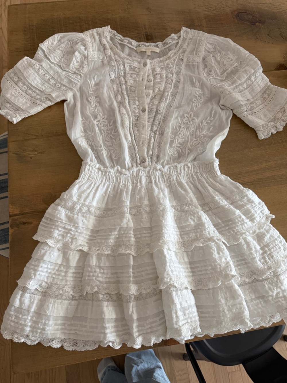 Loveshackfancy white dress size p